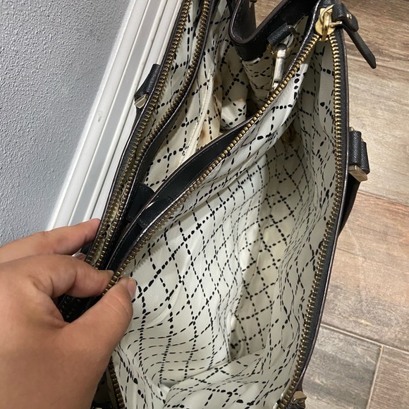 Kate spade black large leather satchel - Picture 5 of 7